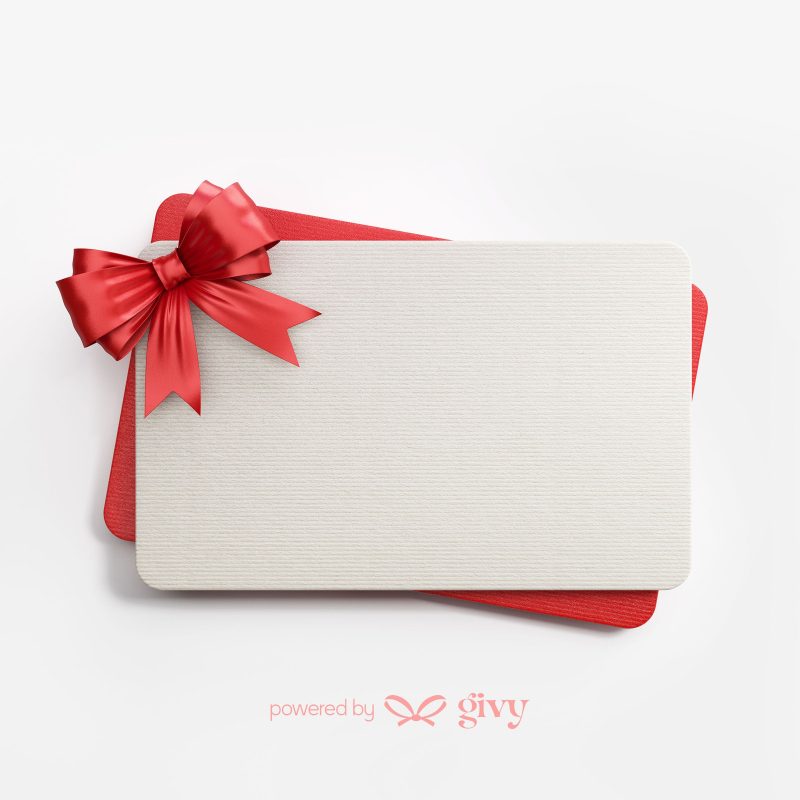 white red gift card